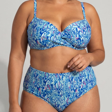 Conjunto bikini estampado con aros, ventura de dorina.