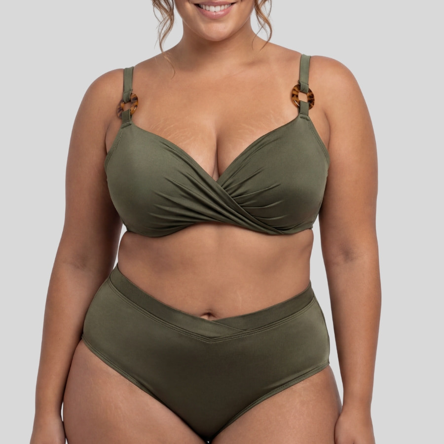 Guaraná Underwired Bikini with High Waist Brief...
