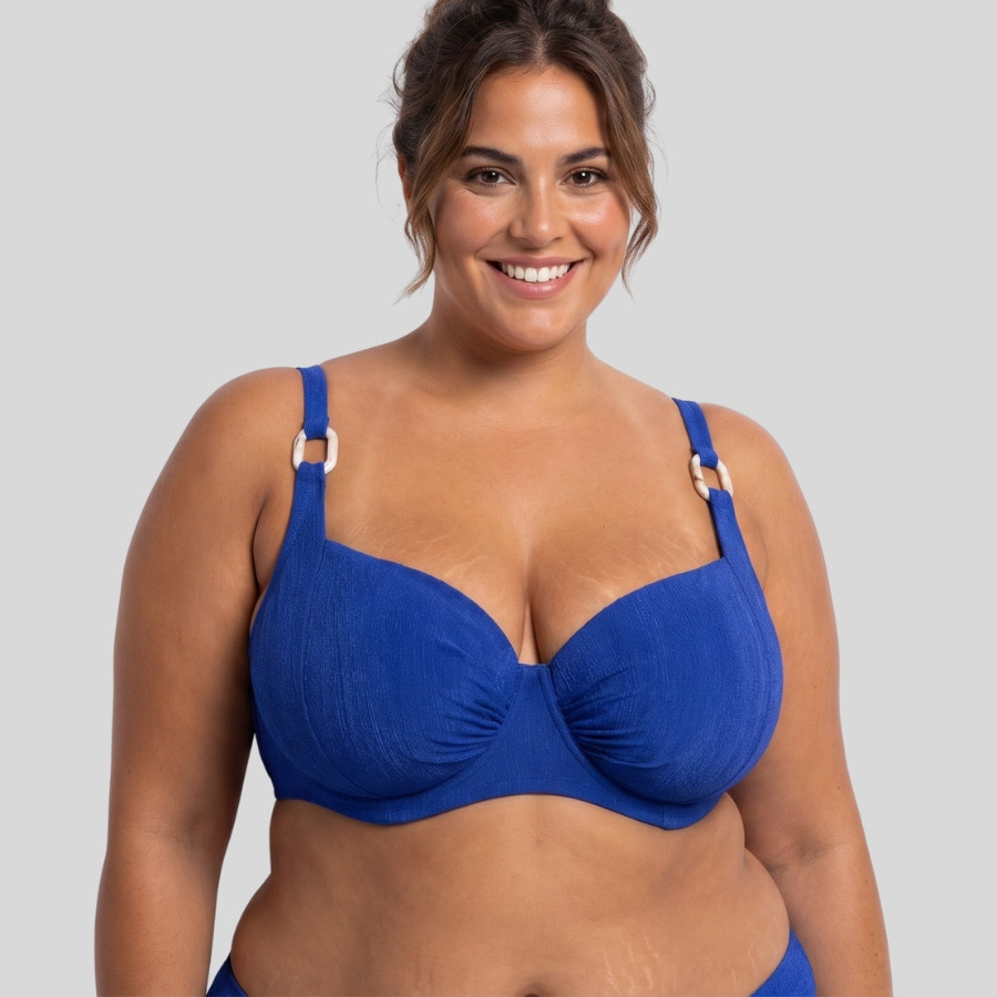 Bikini top, underwired, non padded, madras,...