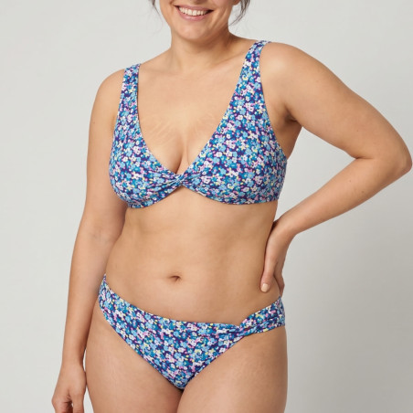 Flowers Plus Size Triangle Bikini, ysabel mora.