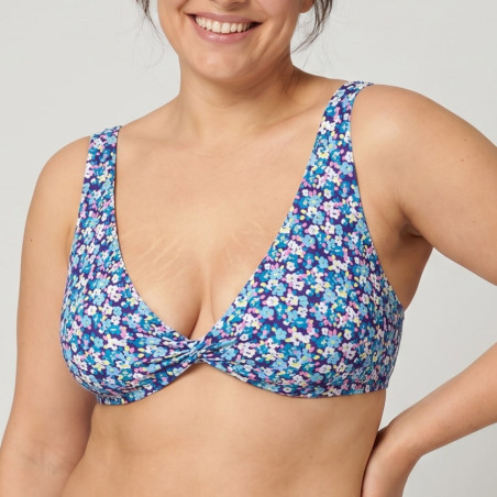 Flowers Plus Size Triangle Bikini, ysabel mora.