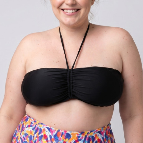 Strapless bikini top, non wired, removable padded,...