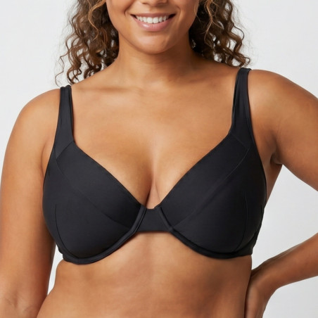 Bikini top, underwired, non padded, singular swim.