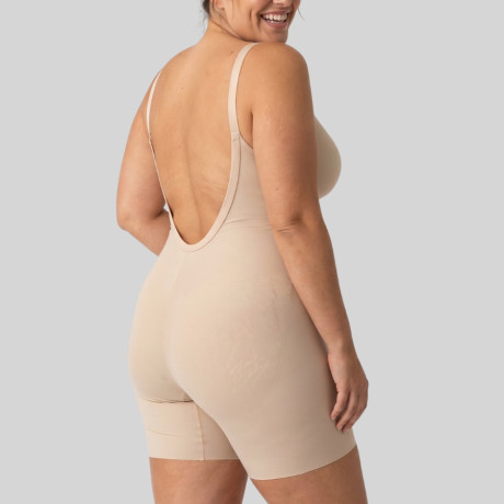 Nuria Backless Seamless Bodysuit, selene.