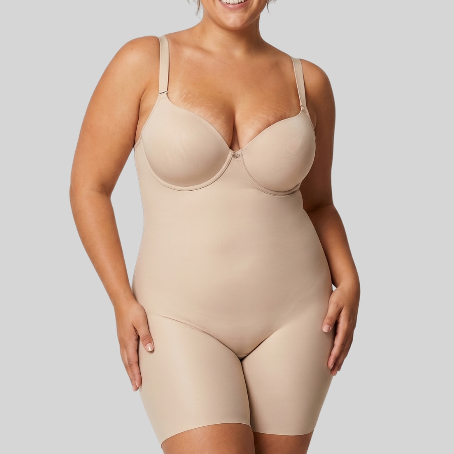 Nuria Backless Seamless Bodysuit, selene.