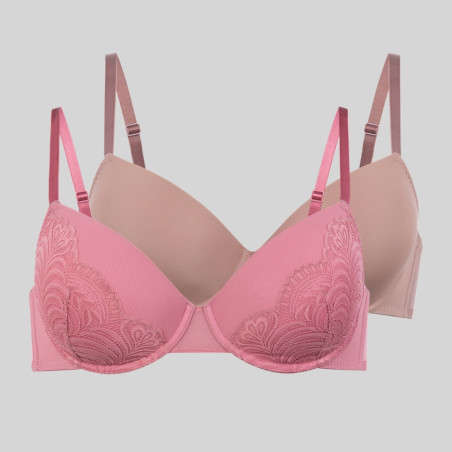 Lincoln 2-Pack Full-Coverage Bras with Underwire, dorina.