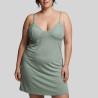 Cotton Nightdress with Thin Straps and Lace, ysabel mora.